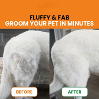 Peigne démêlant double face 2-en-1 Elecpet pour chiens et chats – Outil de toilettage respectueux des animaux pour la perte de poils et l'élimination des nids sous le pelage