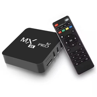 Puissante Box Android TV MXQ-pro Wifi Simple avec BT pour Lecture Multimédia Vidéo 4K Décodeur