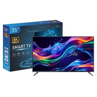 Televisores Inteligentes LED para Hotel, Pantalla Plana LCD 4K UHD HDR QLED de 55 Pulgadas, con Marco Metálico, Android 15, WiFi, USB, OEM, ODM, Personalizados