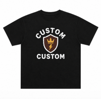 T-shirt Homme Tendance Version Haute Qualité 1:1 Personnalisé pour Bathing Ape, 100% Coton, Tissu Tricoté 260 Grammes