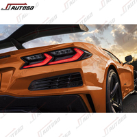 Kit carrosserie en PP ABS de nouvelle conception pour CHEVROLET Corvette C8 Stingray Z51, mise à niveau vers Z06, pare-chocs avant et arrière, calandre, grille de tuyau