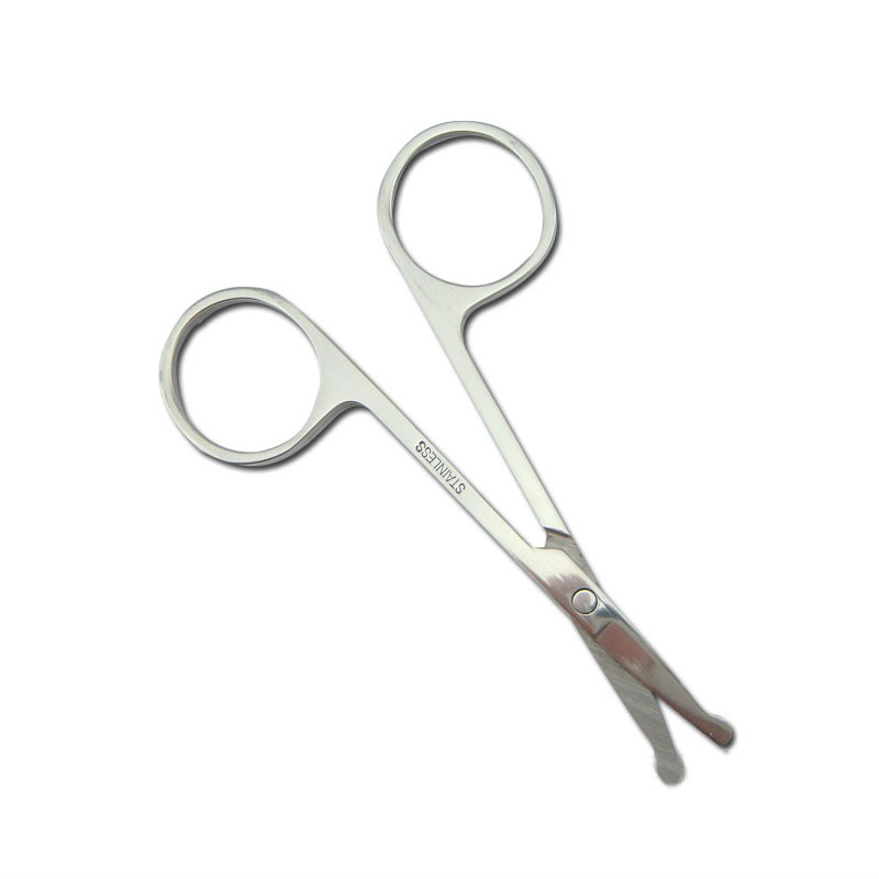 Высокое качество, оптовая продажа, мини-ножницы из нержавеющей стали для подрезки правой рукой, для резки ресниц, ножницы для подрезки ресниц