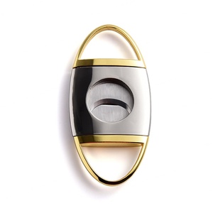 Smoking Gift Sets Accessories Stainless Steel Double Blade Cigar Accessories Cigar Knife Scissors Cutter - Product Image 3