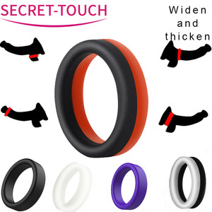 Anneau pénien en silicone phosphorescent de 35 mm de diamètre pour hommes, pour retarder l'éjaculation précoce – Fournitures de soins de santé et jouets sexuels - Product Image 2
