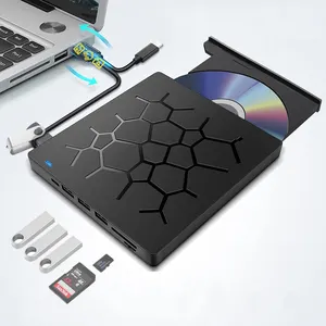 Unità CD/DVD esterna per Laptop, 7 in 1 USB 3.0 Slim lettore DVD portatile, masterizzatore CD ROM unità DVD esterna otticamente