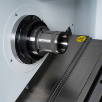Máquina de torno cnc de herramientas en vivo torreta de control numérico torno de torneado máquina de torno cnc de mecanizado de metal de alimentación automática