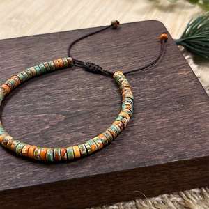 Natural Stone Bracelet Colorful Glass <b>Beaded</b> Abundance Mindset Seamless Competitive B2B Price Standardized Barcoding - Product Image 5