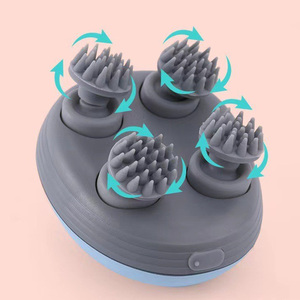 Mini masajeador de cabeza a prueba de agua, velocidad ajustable, carga <span class=keywords><strong>USB</strong></span>, función inalámbrica Ems, SPA de cuero cabelludo apto para viajes, nuevo estilo de masaje - Product Image 4