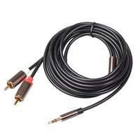 Amplificateurs TV câble haut-parleur Dvd pour Audio 1/8 Jack 3.5 à 2 câble Rca 3.5mm à câble Rca séparateur mâle cordon Aux