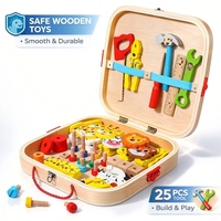 Jouets en bois Montessori Kit d'assemblage d'animaux Jeu de construction interactif amusant parent-enfant pour enfants