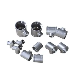 ISO 316 304 Stainless Steel Tee Butt Welded / Forged / Casting Pipe Fitting MT23