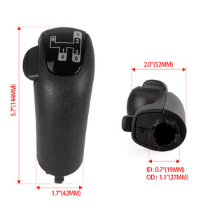 Car Gear <b>Shift</b> <b>Knob</b> Black Plastic Ergonomic For Scania 1441231 1727378 TS011 - Product Image 2