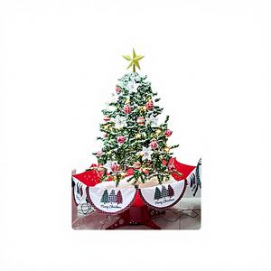 Sapin de Noël de luxe de haute qualité de 47,2 pouces avec effet de neige tombante, personnalisable, mini, artificiel, sur pied, pour fêtes à domicile, 1 pièce/boîte - Product Image 1