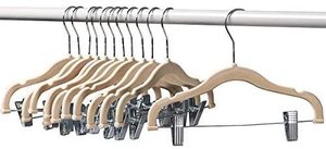 Bebé flocado <span class=keywords><strong>perchas</strong></span> con Clips de metal ropa de bebé <span class=keywords><strong>perchas</strong></span> Ultra delgado antideslizante niños <span class=keywords><strong>perchas</strong></span> - Product Image 2