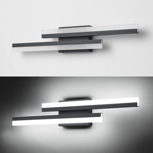 Lámpara de Espejo Moderna con Certificación ETL, Sin Pedido Mínimo, 24 y 32 Pulgadas, Iluminación LED para Baño, 3CCT, Regulable, Negra - Product Image 3