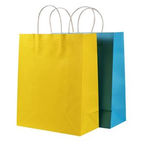 Bolsa de Papel Kraft con Impresión de Logotipo, Fabricante de Bolsas de Compra de Papel Reciclado con su Propio Logotipo, Bolsa de Papel Kraft Blanca con Asa - Product Image 6
