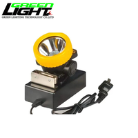 Lampe de mineur rechargeable de petite taille 2,6 Ah 5000 lux, lampe de casque de mineur, lumière de casque de mineur étanche IP68, phare de mine