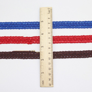 Deepeel RD008 1.5cm DIY 의류 봉제 액세서리 트림 리본 색상 장식 웨빙 폴리 에스터 꼰 레이스 - Product Image 4