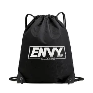 210D Polyester Draw String Custom Sports Backpack Gym Bag Waterproof Logo Promotional Drawstring Bags Cartoon Unisex 100 Pcs 589