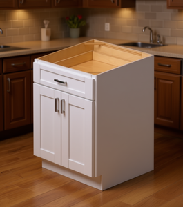 Mobile Base Bianco Shaker Sunique Sydney, Larghezza 24 Pollici, 1 Cassetto, Mobile da Cucina Stile Tradizionale con Finitura Laccata - Product Image 2