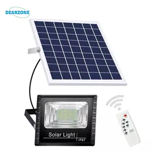 Hot Selling Powered Remote ABS 60W 100W 200W 300W Garden Outdoor IP65 Projector Lamp Price Solar Floodlight Led Flood Light
