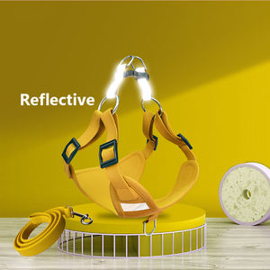 Produsen Grosir Kain Suede Reflektif Tali Kekang Anjing Murah dengan Satu Set Tali - Product Image 2