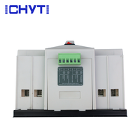 Panneau de commande de commutateur de transfert automatique (ATS) CHYT LW2R-100II 100A 6KA Capacité de coupure 2 pôles Monophasé/Triphasé 4P PC