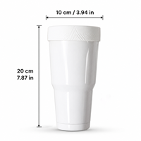 Conteneur isotherme premium de 30 oz en acier inoxydable 304, à double paroi sous vide, pour sublimation, idéal pour le café glacé et les voyages en voiture
