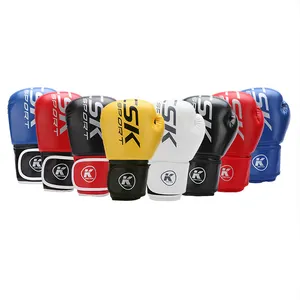 New sale custom deign your own brand professional adults wrist buckle leather fighting boxing gloves 10oz