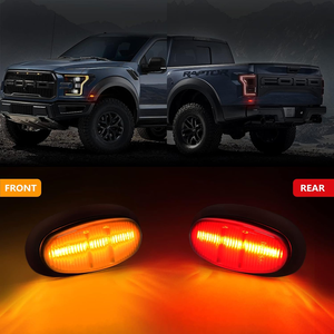 Luces LED de posición lateral para Ford 2017/F150 Raptor 2016 2017 2018 2019 <span class=keywords><strong>2020</strong></span> Lámparas de parachoques de guardabarros delantero y trasero, lente ahumada 4PCS - Product Image 1