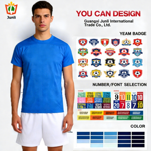 Kaos Pria Berkualitas Tinggi Model O-neck Gaya High Street Ukuran Besar Motif Polos Desain Kosong - Product Image 1