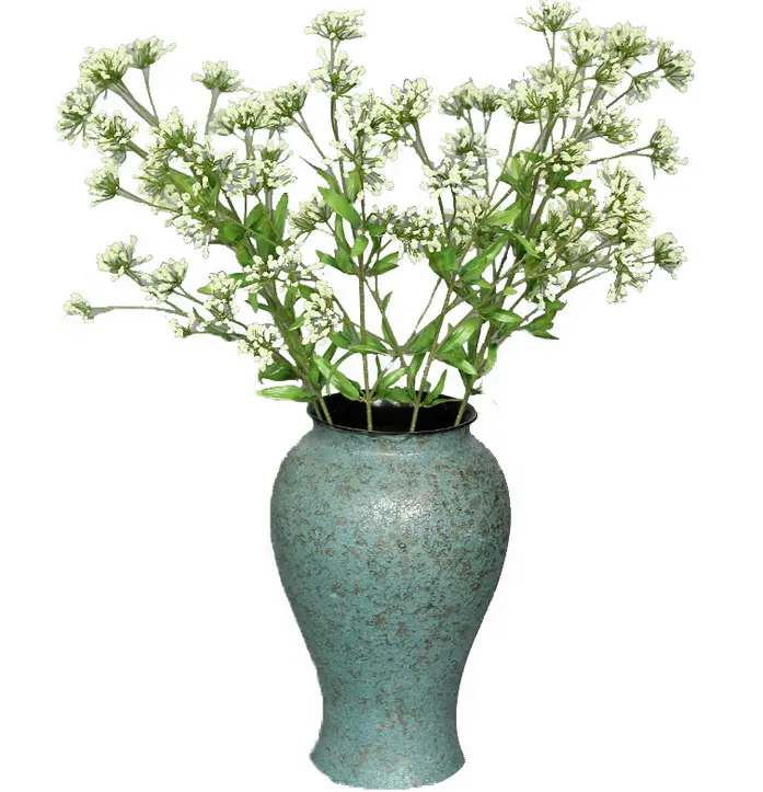 白い泡の花と卸売装飾緑人工植物