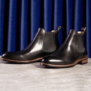 Bottes montantes coréennes pour hommes, style britannique, à lacets, bout pointu, surface souple, légères et respirantes, idéales pour les soirées - Product Image 6