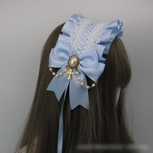 DREAM FASHION Fascia per Capelli Lolita Accessorio Gotico Serie Diablo Croce della Morte Manico a Forma di Angelo Dolce Accessorio per Capelli in Tessuto per Matrimonio - Product Image 3