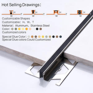 Accessori <span class=keywords><strong>per</strong></span> piastrelle di fabbrica <span class=keywords><strong>in</strong></span> metallo <span class=keywords><strong>in</strong></span> ceramica decorativa <span class=keywords><strong>in</strong></span> lega di alluminio/<span class=keywords><strong>acciaio</strong></span> inossidabile profilo angolare <span class=keywords><strong>per</strong></span> il pavimento - Product Image 3