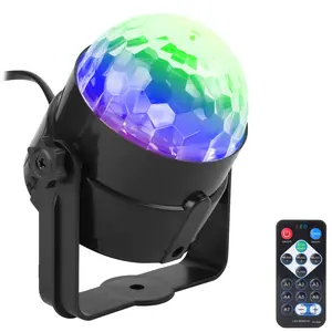 Rgb Disco Ball Party Verlichting Dj Disco Licht Led Projector Strobe Lamp Verjaardagsfeestje Auto Club Bar Karaoke Xmas Sound geactiveerd