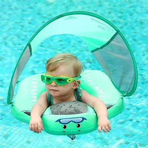 Goedkope Prijs Fabriek Direct Hotsale Baby Zwem Trainer Baby Float Voor Zwembad Met Zonnescherm Baby Zwembad Drijven Snoep