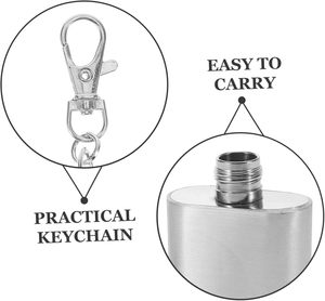 กระติกน้ำสแตนเลสขนาดเล็ก 1 ออนซ์ พกพาสะดวก ดีไซน์มินิมอล เป็นมิตรกับสิ่งแวดล้อม เหมาะสำหรับการเดินทางและตั้งแคมป์ ขายส่ง - Product Image 5