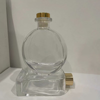 Bouteille ronde vide de diffuseur d'arôme de diffuseur de roseau en verre de 200ml d'approvisionnement d'usine en gros