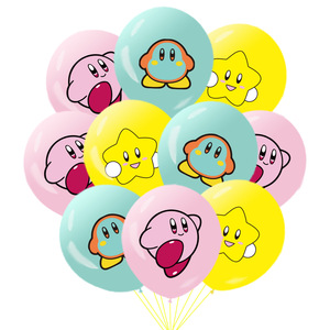 Decoración con Temática de <span class=keywords><strong>Kirby</strong></span>, Pancarta para Fiesta de Niños y Niñas, Globos, Decoración para Pasteles y Cupcakes, Suministros Desechables para Fiestas, Regalos - Product Image 5