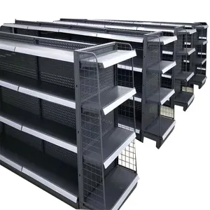 Shopping Mall Display Shelf Suppliers Supermarket Rack Chinese 1) Supermarket 2)stores Acceptable Heavy Duty Double-sided 1 Sets