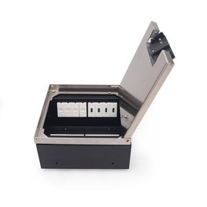 Boîte de prise de courant carrée anti-poussière pour plancher surélevé et installations en béton, encastrable dans les planchers en bois - Product Image 4