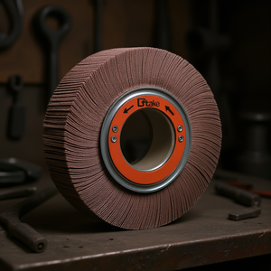 TTAKE Abrasive Cloth Flap <b>Wheel</b> 250x50x100 Mm With Hole For <b>Grinding</b> And Polishing - Product Image 3