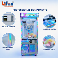 LIFUN 31'' Happy Cat Crane Machine à griffes personnalisable à monnayeur/billets pour peluches, pour centres d'arcade et de divertissement, garantie 1 an