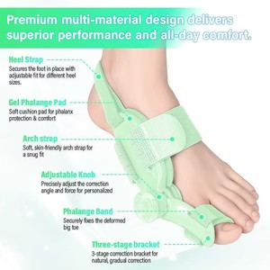 Corrector de Dedos del Pie Ajustable con Perilla, Separador Ortopédico para Hallux Valgus, Protector de Dedos, Corrector de Hueso Grande del Pie - Product Image 2