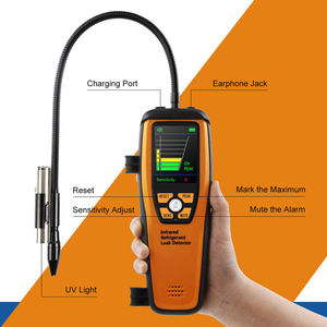 Detector de Fugas de Refrigerante Eléctrico Infrarrojo de Plástico con Indicadores Visuales y Audibles Claros para Todas las Mezclas Comunes de HFC, HCFC y HFO - Product Image 3