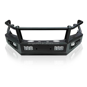 Parachoques delanteros <span class=keywords><strong>de</strong></span> coche resistentes <span class=keywords><strong>de</strong></span> nuevo diseño, barra <span class=keywords><strong>de</strong></span> toro <span class=keywords><strong>de</strong></span> acero con luces Led para Lc200 Toyota Nissan Ford jeep Toyota Hilux F150 - Product Image 1