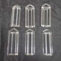 Barquette en quartz de silice fondue de haute pureté, barquette porte-échantillon en quartz transparent pour four tubulaire