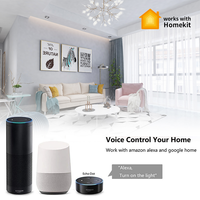 Commutateur intelligent tactile Wi-Fi US 1/2/3/4 Gang Tuya/Smart Life/Homekit Apps Commutateur domestique intelligent télécommandé avec commande vocale Alexa