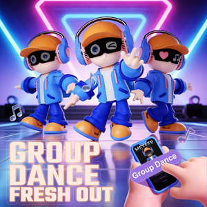 Robot Educativo con IA Meteer, Juguete para Fiestas, Compañero de Baile, Interacción por Voz, Reconocimiento de Ritmo Musical - Product Image 1